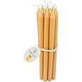 10pcs 100% Pure Beeswax Candles – Size (Ø 1.3 cm), 23 cm Long – Church Prayer, Candles Orthodox, Ritual, Christmas, Easter, M