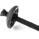 Hellermann Tyton 132-00011 Button Head Tie, 105lb, 15.0", Max Bundle Diameter 4.3" PA66HSUV, Black (Pack of 50)