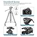 NEEWER 75mm Bowl Adapter, Metal Half Ball Flat to Bowl Adapter Convert with 3/8-inch Screws Mount on Tripod and Fluid Head TA60/2500/3500
