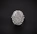 Clot Evil Women's Silver-tone Sparkle Rhinestone Engagement Ring (7)