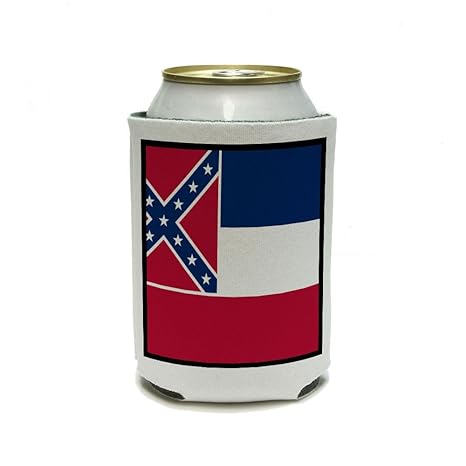 Mississippi: enfriador de latas con la bandera del Estado ...