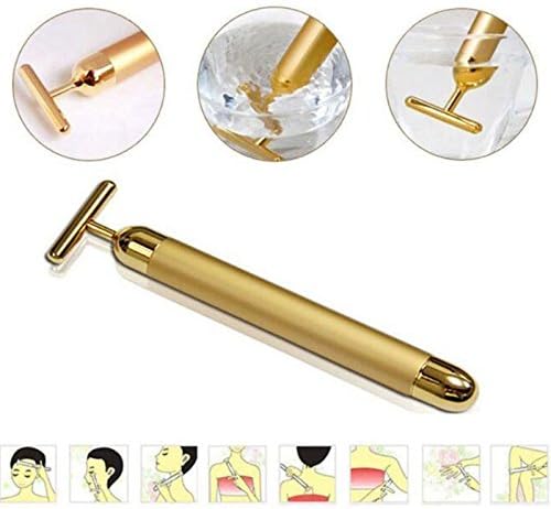 24K Gold Beauty Bar T Shape Anti Wrinkles Face Lift Skin Tightening Face Firming