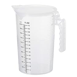 PATIKIL Graduated Beaker, 2000ml PP Plastic Liquid