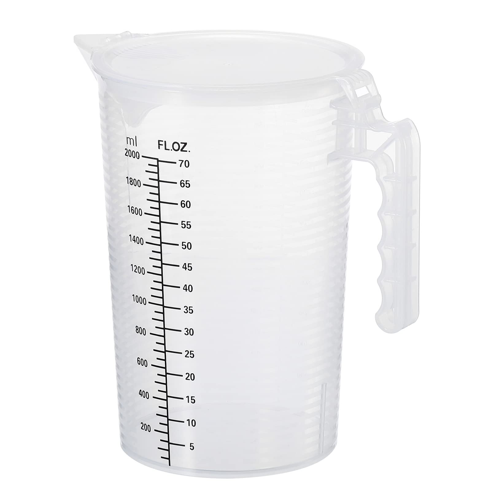 PATIKIL Graduated Beaker, 2000ml PP Plastic Liquid