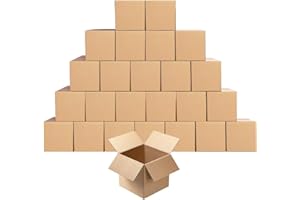 Small Corrugated Boxes Mailers 5x5x5inch for Packing,Shipping,Moving and Storage,Pack of 25