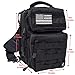 Tactical Sling Bag for Men – One Strap Military American Flag Backpack – Outdoor Military Tactical Backpack (Black, Small)