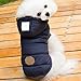 SELMAI Fleece Dog Hoodie Winter Coat for Small Boy Dog Cat Puppy Cotton Hooded Jacket Chihuahua Clothes Blue S