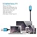 Lightning Cable 3 Pack 1FT Iophi iPhone Charging to USB Nylon Braided 2.4A High Speed Heavy Duty Aluminum Connector Charge Sync Cable for iPhone 7 / 7 Plus / 6 / 6s / 5 5s 5c SE / iPad / iPod - BLUE
