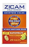Zicam Cold Remedy Rapid Melts with Echinacea Tablets, Lemon-Lime Flavor, 25 Count