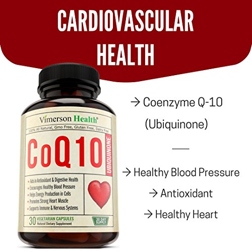 CoQ10 Ubiquinone 200mg Cardiovascular Health Promotes Cellular Energy