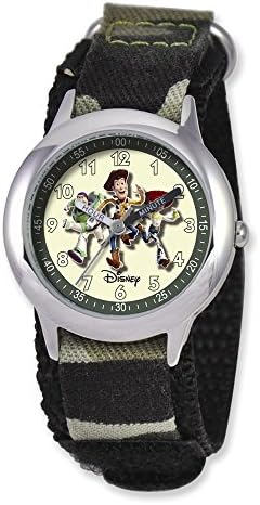 Disney Toy Story Kids Camo Velcro Band Time Teacher Watch