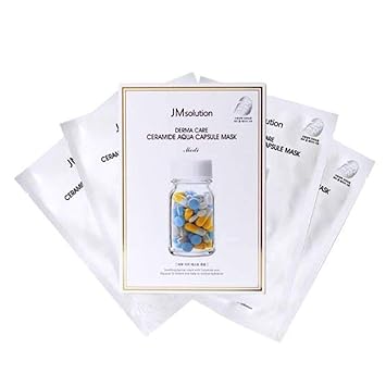 Download Amazon Com Jm Solution Derma Care Ceramide Aqua Capsule Masks 30ml X 10ea Beauty PSD Mockup Templates
