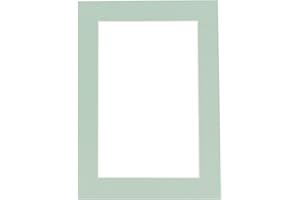 CountryArtHouse Honeydew Acid Free 11x14 Picture Frame Mats with White Core Bevel Cut for 8x10 Pictures - Fits 11x14 Frame - One Mat - with Bag & Backing