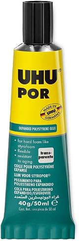 UHU por Quick-Setting Adhesive Polystyrene 50ml Tube view 2