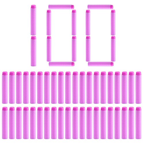 Refill bullets, peleustech 100pcs dart refills for nerf rebelle d…