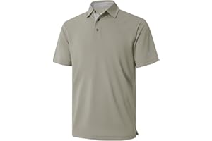 M MAELREG Mens Golf Shirt Short and Long Sleeve Moisture Wicking Dry Fit Performance Solid Casual Pique Golf Polo Shirts for Men