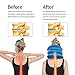 Cervical Neck Traction Device Inflatable Neck Traction for Neck Decompression Pinched Nerve Neck Pain Relief, Neck Stretcher Cervical Traction Neck Extender for Neck Pain with Massage Balls (Blue)