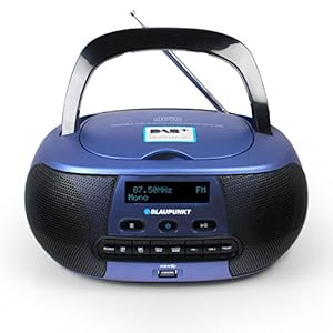 Blaupunkt BD 400 Draagbare cd-speler met digitale radio DAB+, cd-speler met stereoboxen, Aux in aansluiting voor MP3…