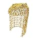 Egyptian Queen Cleopatra Gold Beaded Headdress