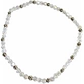 Clear AB Crystal Beaded Stretch 9" Anklet