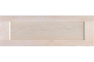 ONESTOCK Unfinished Maple Shaker Cabinet Drawer Front Replacement - 23.5W x 6H | Ready to Paint or Stain | Solid Wood | Cabinet Drawer Front Replacement
