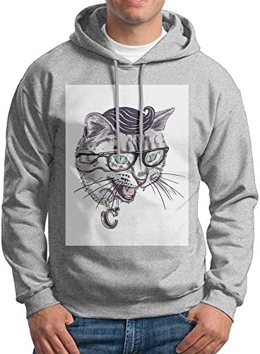 Leona Store Cat Men's 100% Cotton Sportswear Hoodie