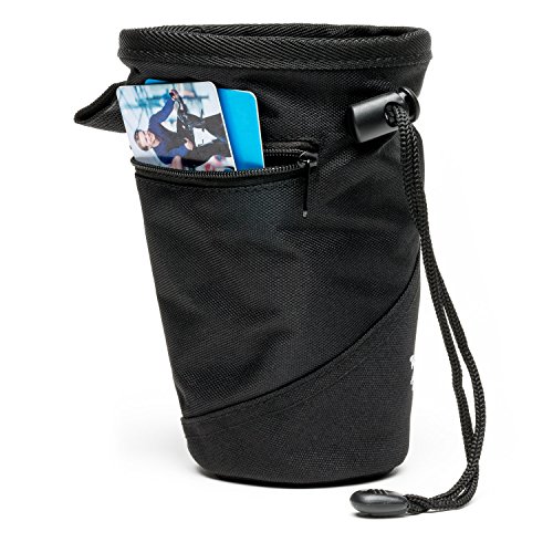 KingNew Chalk Bag Storage Pouch for Rock,Climbing Gym with Drawstring and Adjustable Waist Belt Chalk Bags Blue