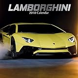 2018 Lamborghini Calendar - 12 x 12 Wall Calendar - With 210 Calendar Stickers