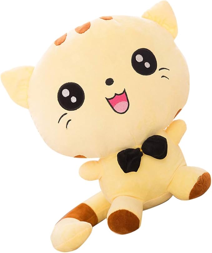 Amazon.com: A-cool Cat Plush Emoji Cushion Pillow PP Cotton Filling Home Decor Doll Smiling Face ...