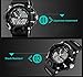 Bounabay Men's Analog Display Sports Military Wrist Watch Multifunctional 5ATM Waterproof Quartz with LED Backlight