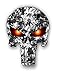Vinyl Junkie Graphics Punisher Skull Urban Camo Pattern Sticker with Glowing Eyes Car Truck Laptop Toolbox Bumper Decal