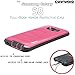 Samsung Galaxy S8 Case, COVRWARE [IRON TANK] + [Screen Protector] Heavy Duty Full-Body Rugged Holster Armor [Brushed Metal Texture] Case [Belt Clip][Kickstand], Pink