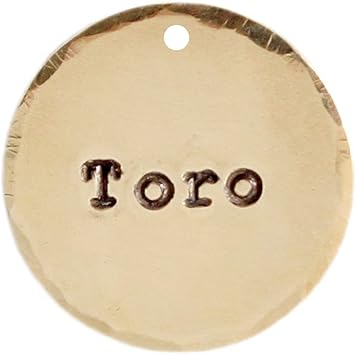 Amazon Nuko Nuko 迷子札 犬猫ペット 首輪用 軽量 Sサイズ 真鍮 エッジ加工 おしゃれな手作り Nuko Nuko 名札 Idタグ 通販