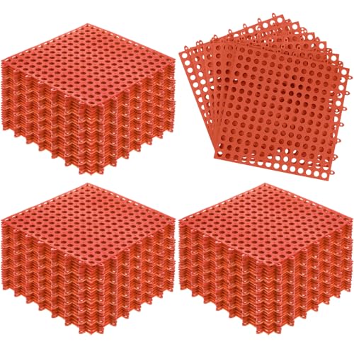 Tinideya 50 Pcs Drainage Mats 11.8'' x 11.8'' Modular… at Amazon