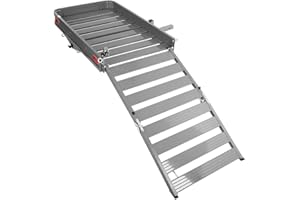Enthuze Aluminum Hitch Mounted Cargo Carrier 60" X 30"