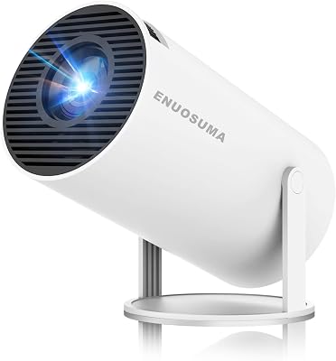 Mini Projector,Support 4K 1080P Portable Projector with Dual Band WIFI 6 Bluetooth5.2 Android 11, 160 ANSI Lumens, 180° Rotatable, Auto Keystone Correction,35"-130" Screen Video Projector