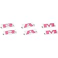 Reflective Concepts 2019-2025 RAM Door Emblem Overlay Decal Stickers - (Color: Hot Pink)