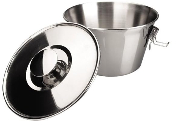 Menax - Puddingform mit Deckel - Edelstahl - 20 cm