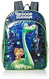 Disney Little Boys Good Dino Backpack with Lights, Green, One Size