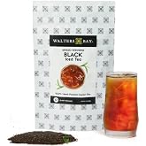Walters Bay Black Iced Tea, 12 Count, Quart Sized Tea Bags, Ceylon Tea, Unsweetened, Unflavored, Southern Iced Tea, 100% Hand Plucked, Black Iced Tea, Sri Lankan Tea