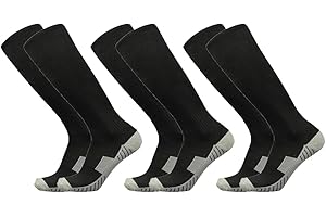 THAPLAY Baseball Socks 3 Pairs for Kid Youth Adult(4-20 Years Old) Team Sport Athletic Soccer Socks Cushion Softball Socks