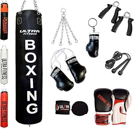 ULTRA FITNESS Boxing Punch Bag Set de 12 Piezas, Kick Boxing MMA ...