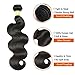 Mureen Brazilian Hair 3 Bundles with Closure Body Wave 4×4 Virgin Hair Lace Closure with Bundles Unprocessed Human Hair Extensions Weave Weft With Closure Natural Color (20 22 24 +18, Free Part)