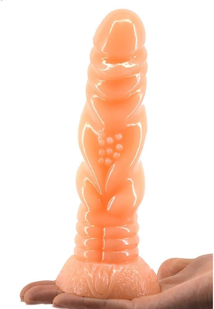 8.07Inch Simulation Safe Small Materials Realistic Lifelike Massage G Toys for Women Men Begain D'îD&lő Tools with Suction Cup，Flesh