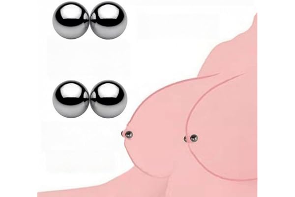 Clitoris Labia Nipple Clamps Bondage Fetish BDSM Powerful Magnetic Orbs 4 pcs for Adult Women Sex Toys