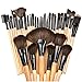 32pcs Makeup Brushes Set Professional Cosmetic Foundation Powder Eyeshadow Brush Kit with Bag (Wooden)