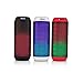 2BOOM Sound Pulse Wireless Portable Bluetooth Speaker with Colorful LED Party Lights Black