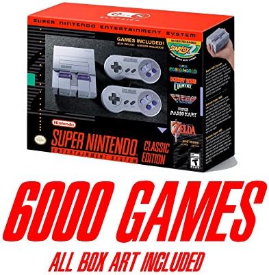 Super Entertainment System SNES Classic Edition Modded 6000 Games