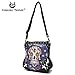 Sugar Skulls Flowers and Crosses Colorful Concealed Carry Crossbody Purse