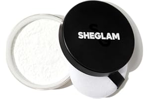 SHEGLAM Baked Glow Setting Powder Oil Control Loose Face Powder Translucent Pore-Less Flawless Smooths Fine Lines Glowy Powder - Translucent